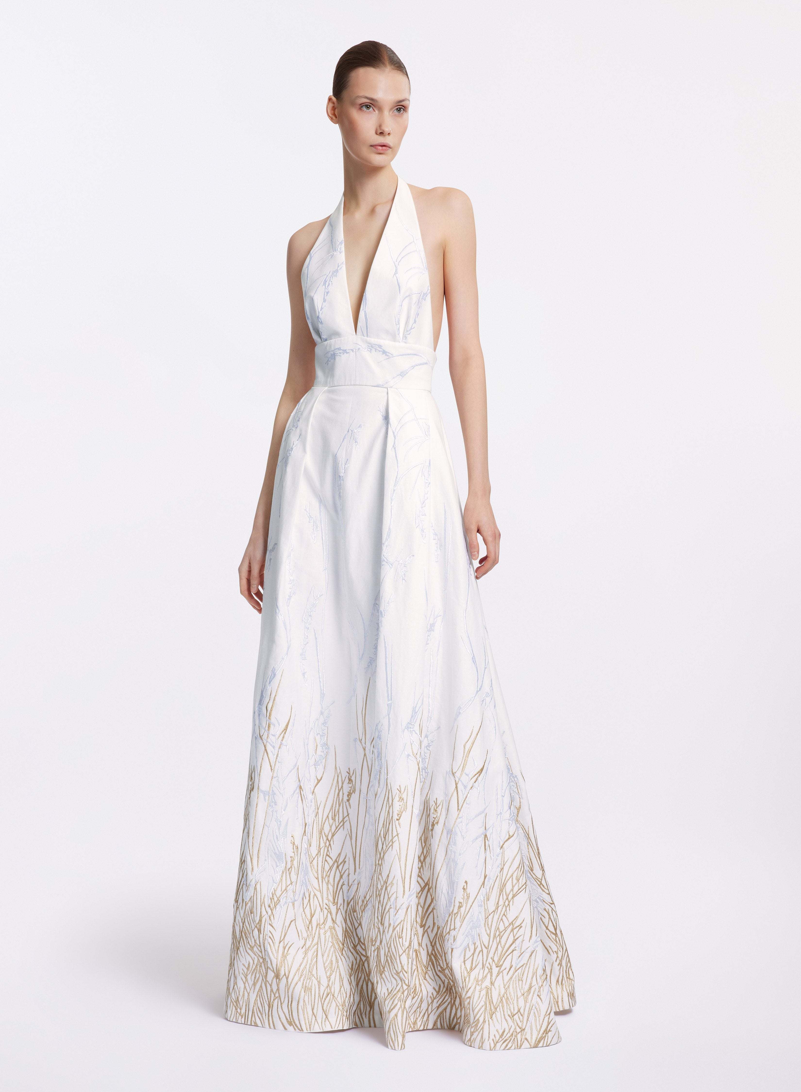 Arboreal Embroidered Cotton Dress - 50 - Image 33