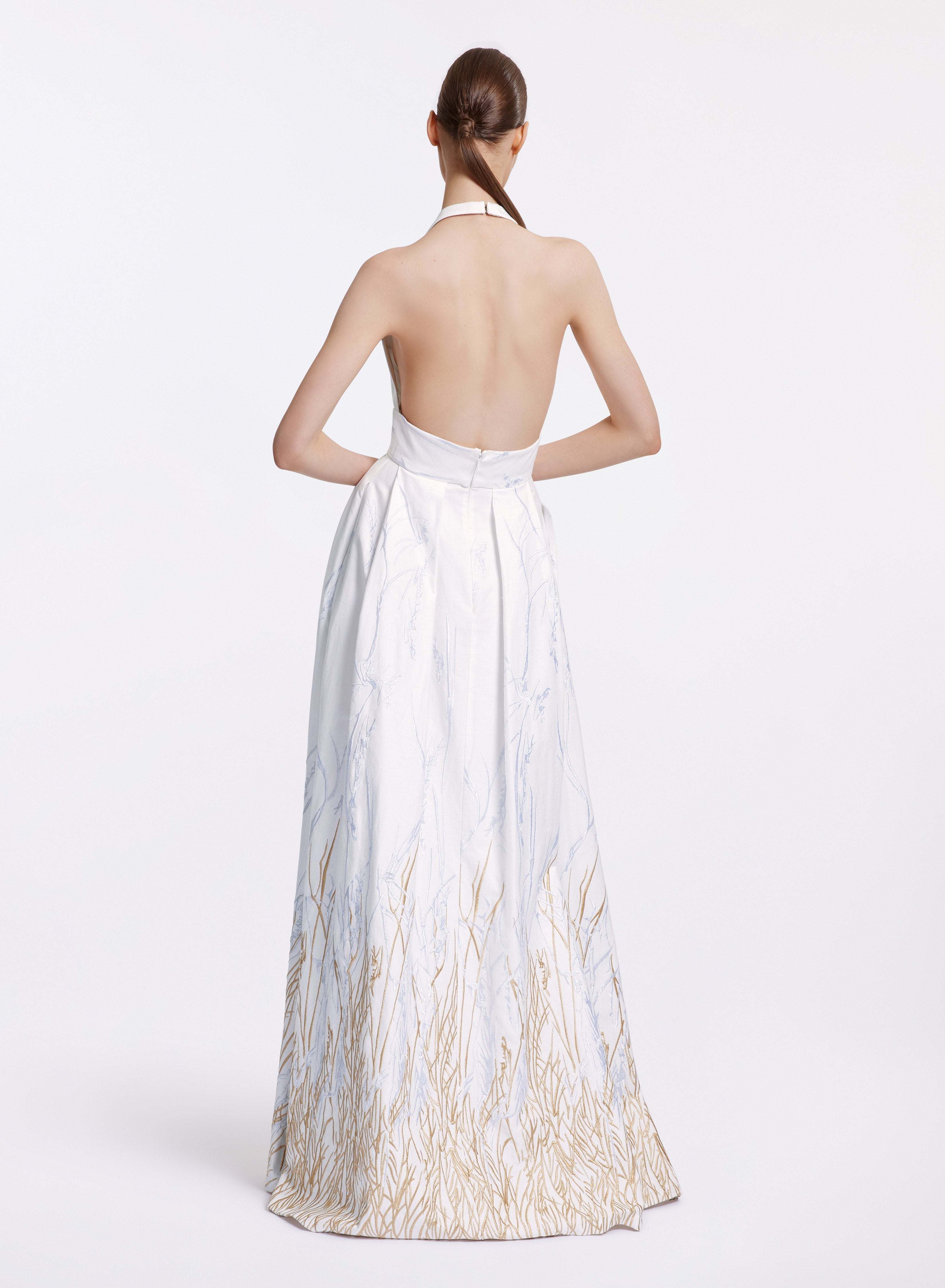 Arboreal Embroidered Cotton Dress - 50 - Image 35
