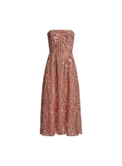 Bead Embroidered Strapless Dress - 50 - Image 34