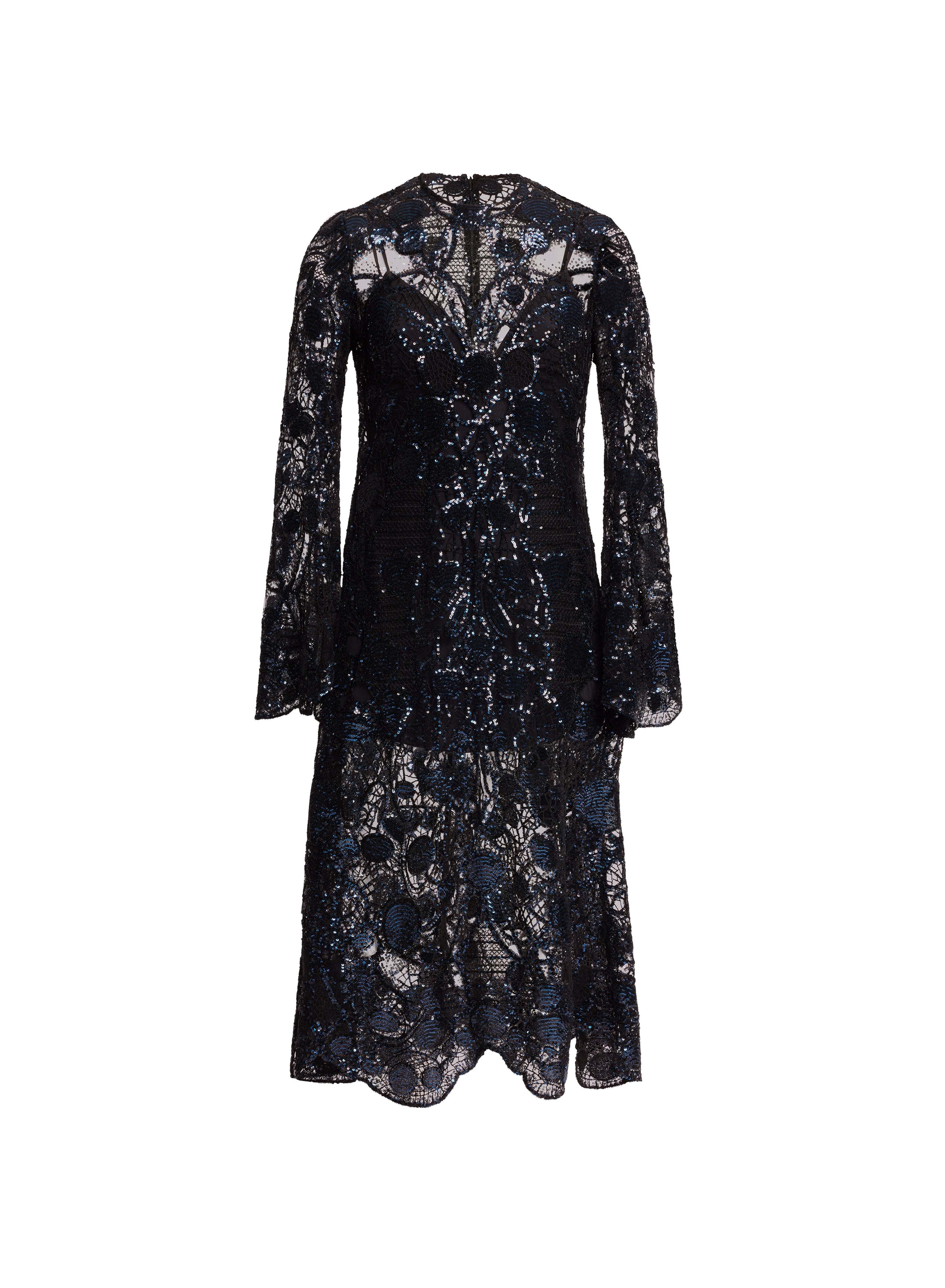 Sequin Embroidered Midi Dress - 50 - Image 42