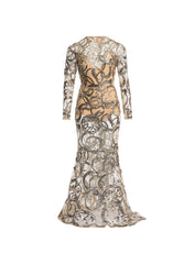 Embroidered Tulle Long Dress - 52 - Image 47