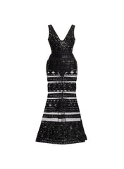 Tulle Embroidered Long Dress - 52 - Image 47