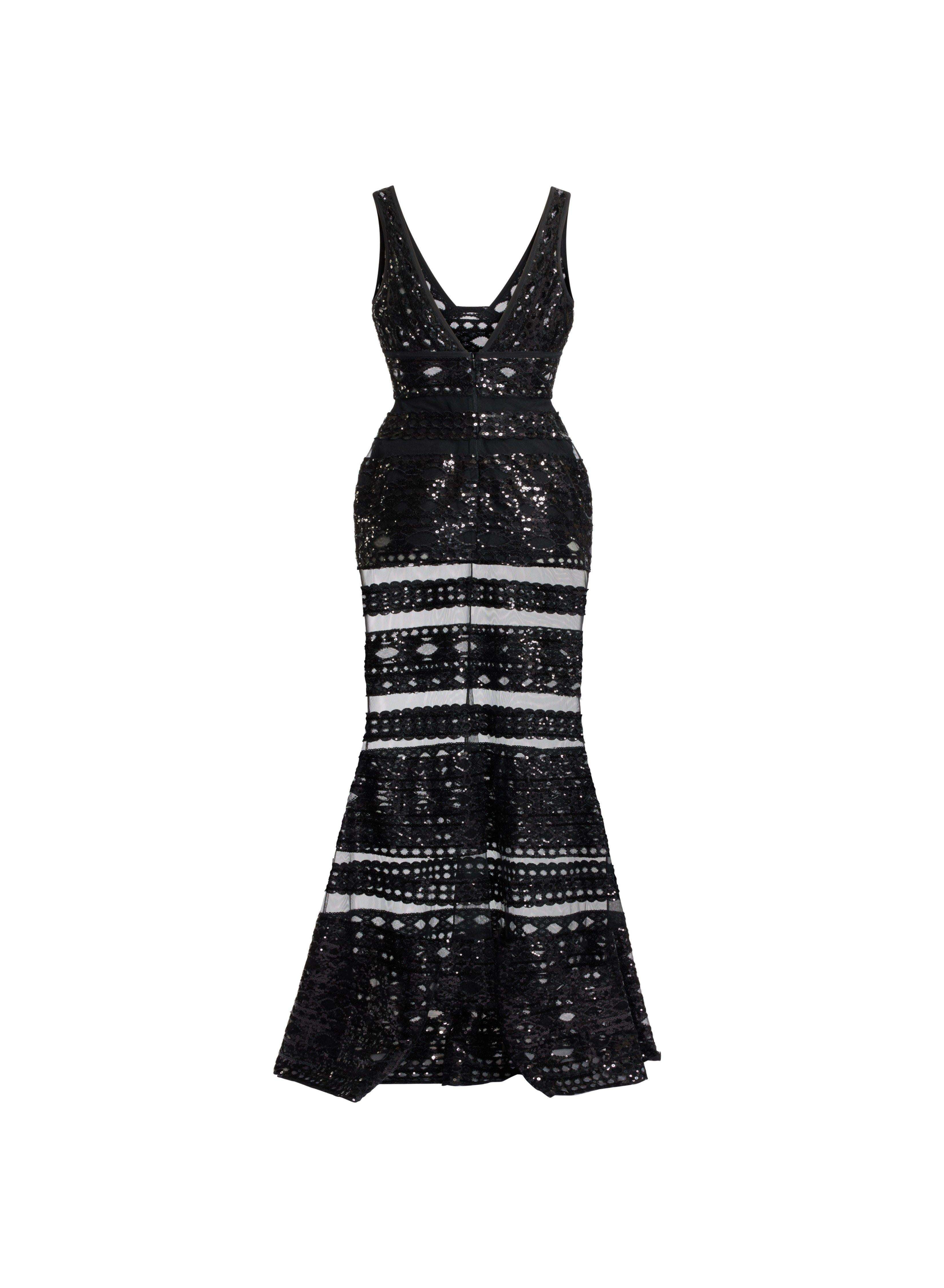 Tulle Embroidered Long Dress - 52 - Image 48