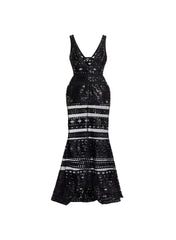 Tulle Embroidered Long Dress - 52 - Image 48