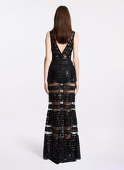 Tulle Embroidered Long Dress - 52 - Image 49