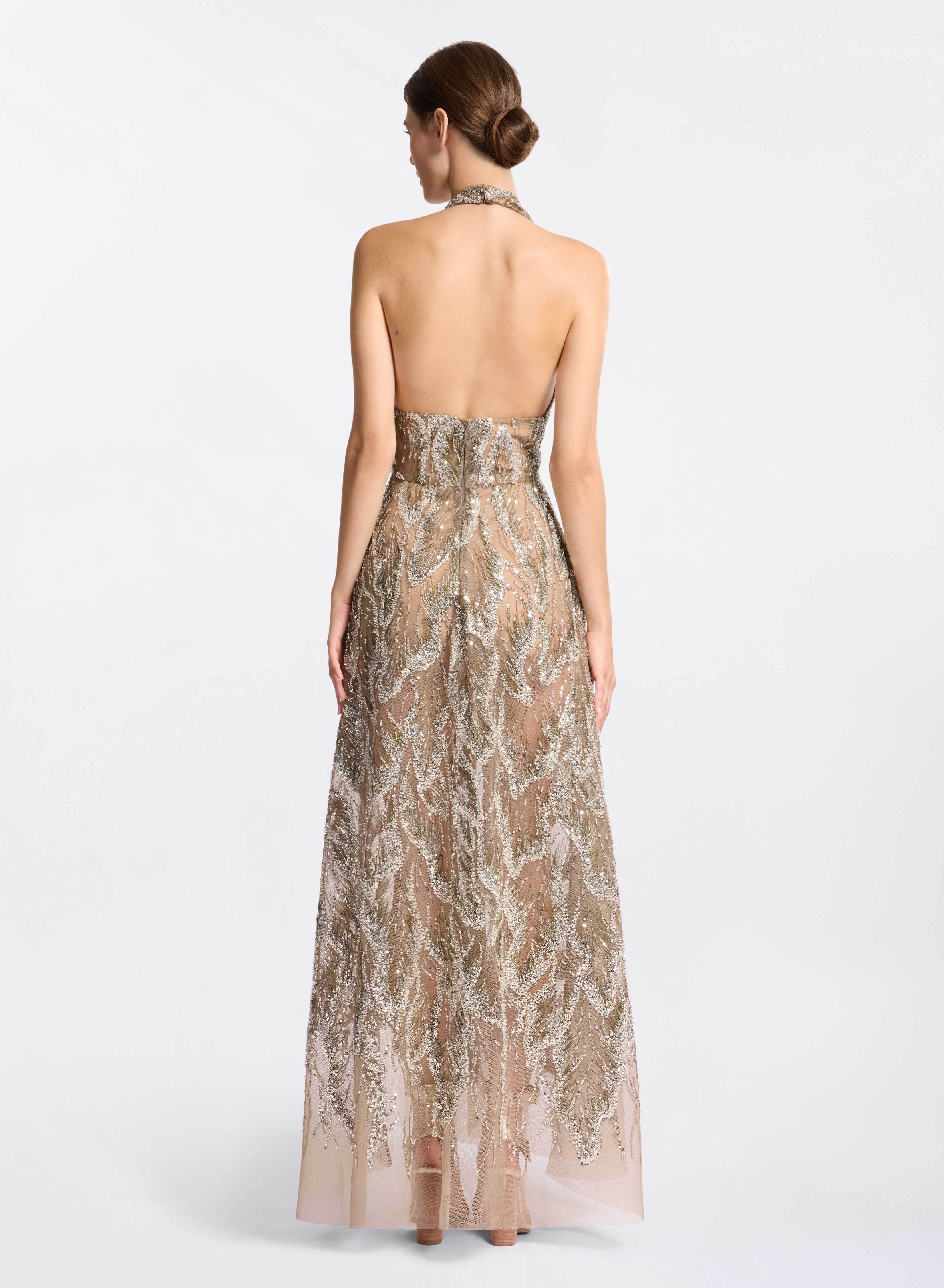 Embroidered Tulle Flared Dress - 52 - Image 29