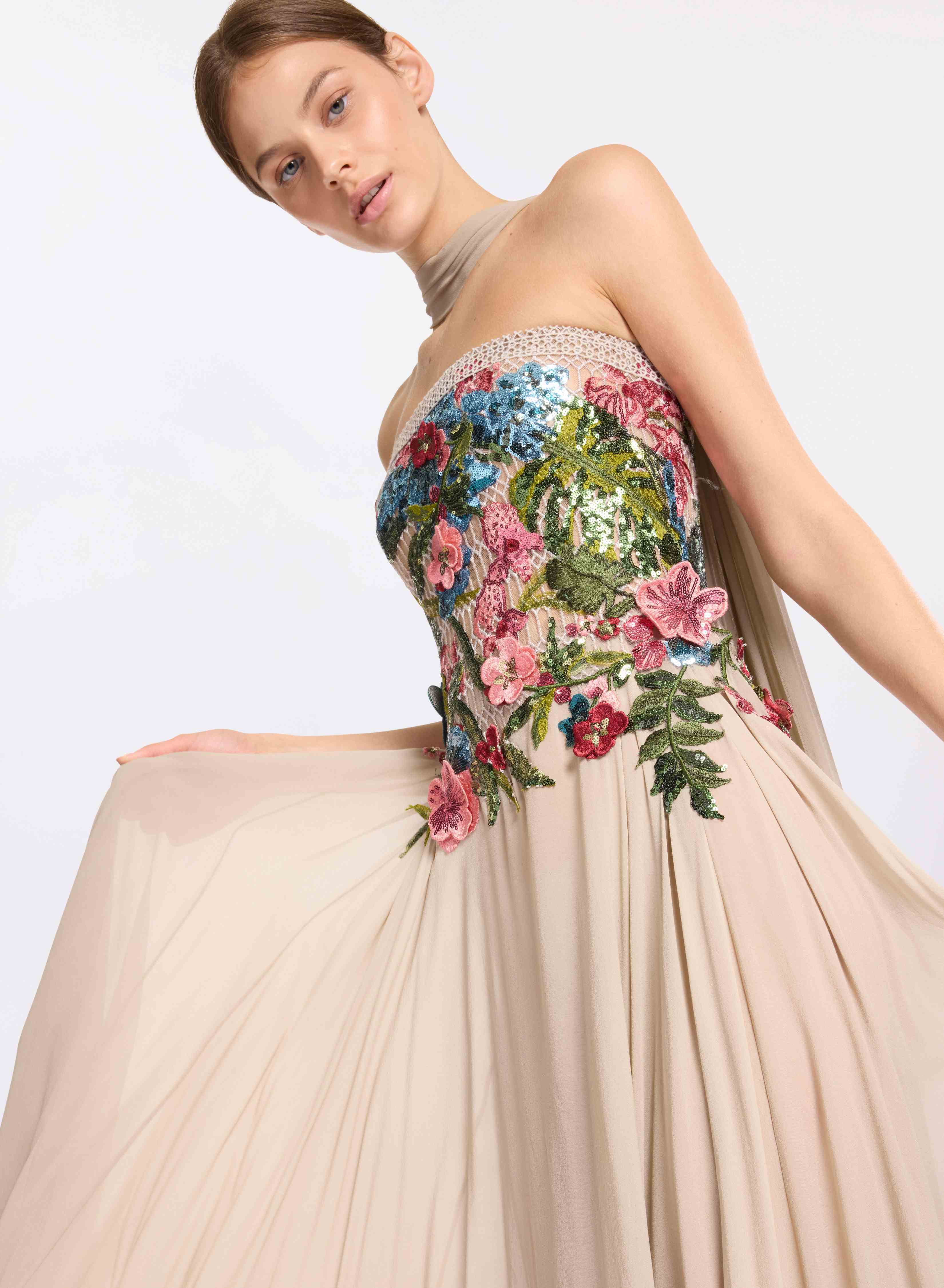 Embroidered Tulle and Silk Dress - 52 - Image 30